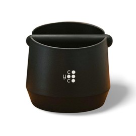 COYOOCO Knocking Container for Portafilter | Stable Stand & Modern Design | Professional Portafilter Accessories | Barista Accessories Black (15 cm)