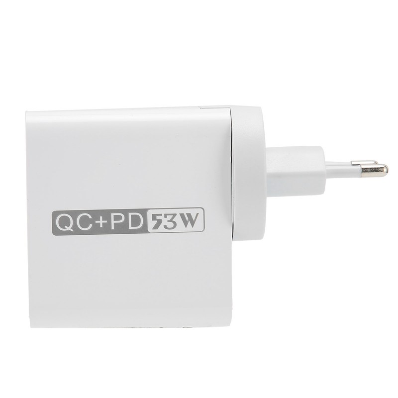 53W 4 Port Mobile Phone Charger 20W PD QC3.0 Fast