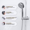 HNNHOME HydroPulse 100 mm Handbrause Hochdruck-Duschkopf, 6 Sprühmodi, universeller Power-Duschkopf-Ersatz