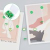150 Pcs Green Push Pins Decorative Thumb Tacks Round Head