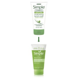 Simple Kind to Skin Face Wash Cleanser for All Skin Types Moisturizing Cleanses and Hydrates 5 oz