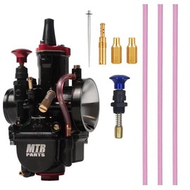 PWK carburetor 24 26 28 30 32 34mm acing Performance Power Jet Carb For 50cc to 250cc Universal 2T 4T Engine Dirt Bike Motocross Motorcycle Scooter ATV Quad Scooter Mini Bike Race Kart(32MM)