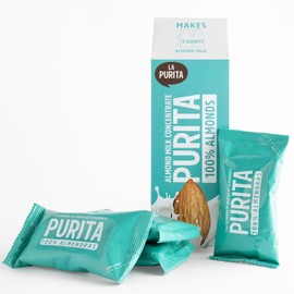 La Purita 100% Unsweetened Almond Milk Concentrate Cream – Makes 128 Fl Oz (16 Servings) – Just Add Water and Blend – Vegan, Dairy-Free, Keto, Gluten-Free