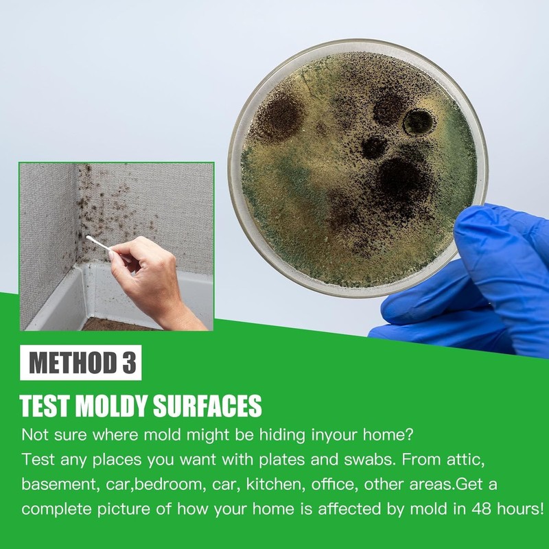 Mold Test Kit for Home Within 6 Individual Tests,DIY Detector