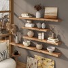 Marsmiles 36 inch Floating Shelves for Wall Elm Wood Live