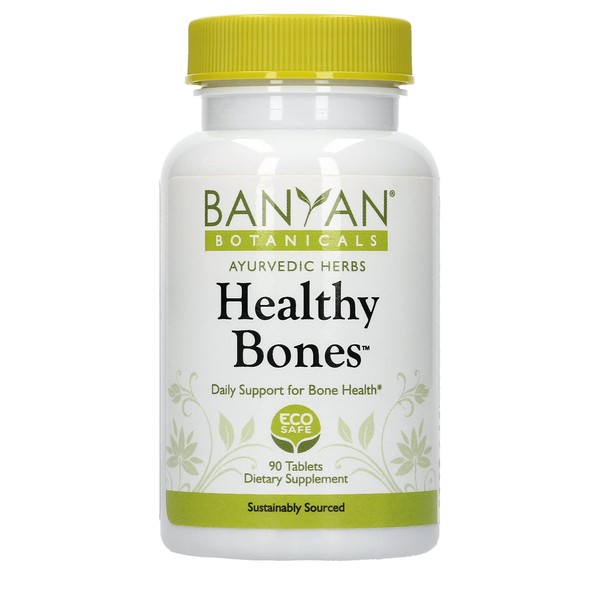 Banyan Botanicals Healthy Bones – Organic Bone Health Supplement with Ethical Coral Calcium – All Natural Calcium Supplement for Bones & Joint Health* – 90 Tablets – Non-GMO Sustainably Sourced