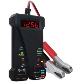 Motopower Mp0514a 12V Digital Car Battery Tester Voltmeter And Chargin