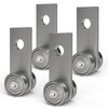 Trolley Assembly,2 Wheel Trolley Rollers for Use with 1-5/8" Wide