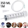 Large Capacity Plastic Syringe with 1m Tube, Reusable Plastic Syringe
