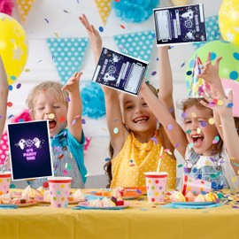 35 Game Party Invitations Cards,Birthday Party Invitation Cards,Uniquely Designed Birthday Cards for Children,Men, Women and Kids