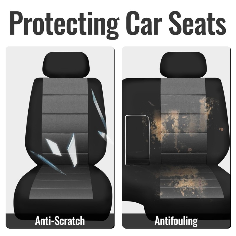 Fioqe 60/40 Split Bench Seat Covers for Toyota Pickup 1989-1994,