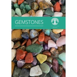 Shropshire Crystals Rough Mixed Crystal Gemstones Starter Set for Tumbling and Polishing, 1 lb, with Grit Mediums for Stages 1-4