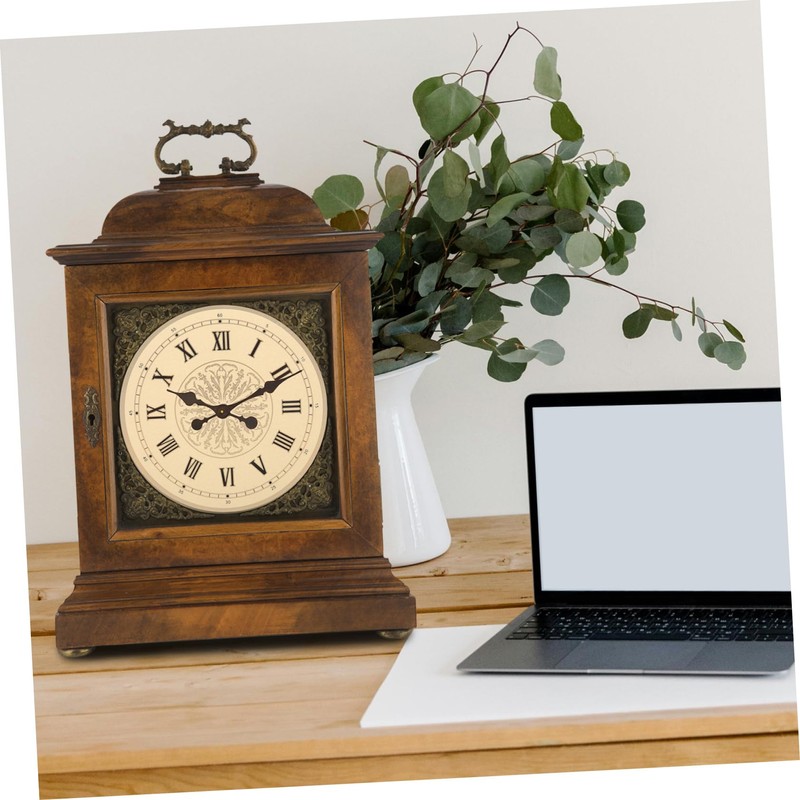 Gadpiparty 2pcs DIY Aluminum Clock Dial Replacement Round Dial for