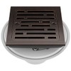 Delta Faucet 4 Inch Tile-In Square Shower Floor Drain Oil