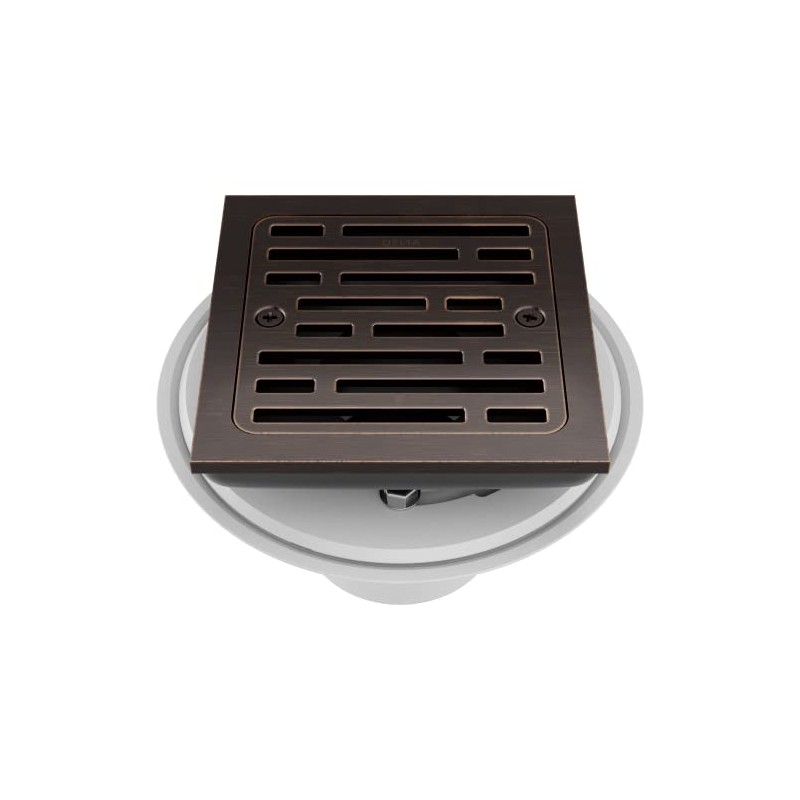 Delta Faucet 4 Inch Tile-In Square Shower Floor Drain Oil