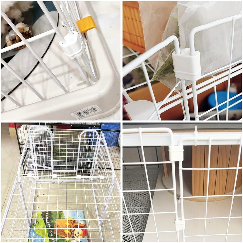 ITROLLE 12pcs Wall Mesh Panel Clip Mesh Panel Clip White