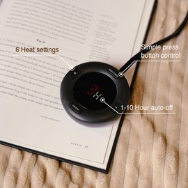 HOMISPRITE Heated Blanket Queen Size 84"x90",ETL Certification-6 Heating Levels Electric Blanket&1-10 Hour Auto Off,Heating Blanket with Dual Controller(Beige)