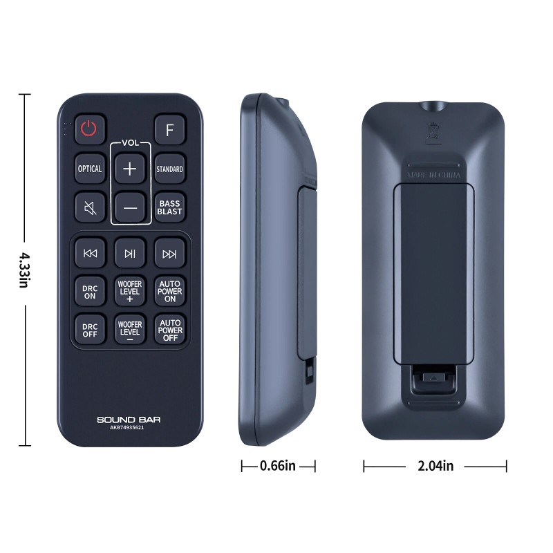 For LG AKB74935621 Remote Control For LG Sound Bar SJ2