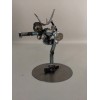 Handmade Female Figure Skater, Miniature Metal Bolt Figurine, Welded Art