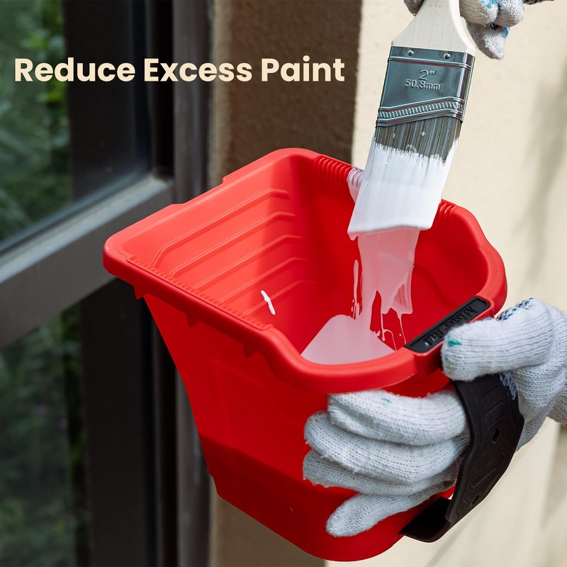 Mister Rui 8 Pack 4 Inch Paint Bucket Hand Held