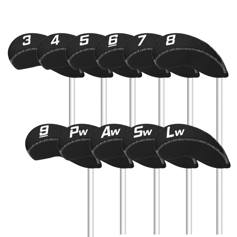 11 Pack Golf Iron Covers Headcovers (3-9, P, A, S,