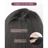 LONAI Clip In Hair Extensions, 6PCS 24" Black Hair Extensions