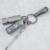TIMULTI Titanium Key Ring Black Keychain Ring Round Carabiner Small