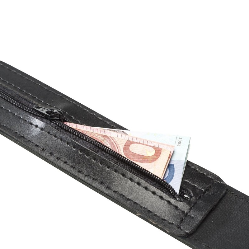 INVIDA Safe Men's Safe Belt Black Waist 90-120 cm Secret