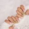 Matcha embo handmade nail tip - ballerina / 말차엠보 수제네일팁