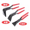 3-Piece Folding Pliers Sheet Metal Pliers Set: 0° 45° 90°