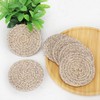 ABenkle 8 Pcs Drink Coasters with Holder, Cotton Woven Absorbent