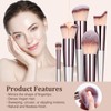BS-MALL BS-MALL Makeup Brush Set 18 Pcs Premium Synthetic Foundation