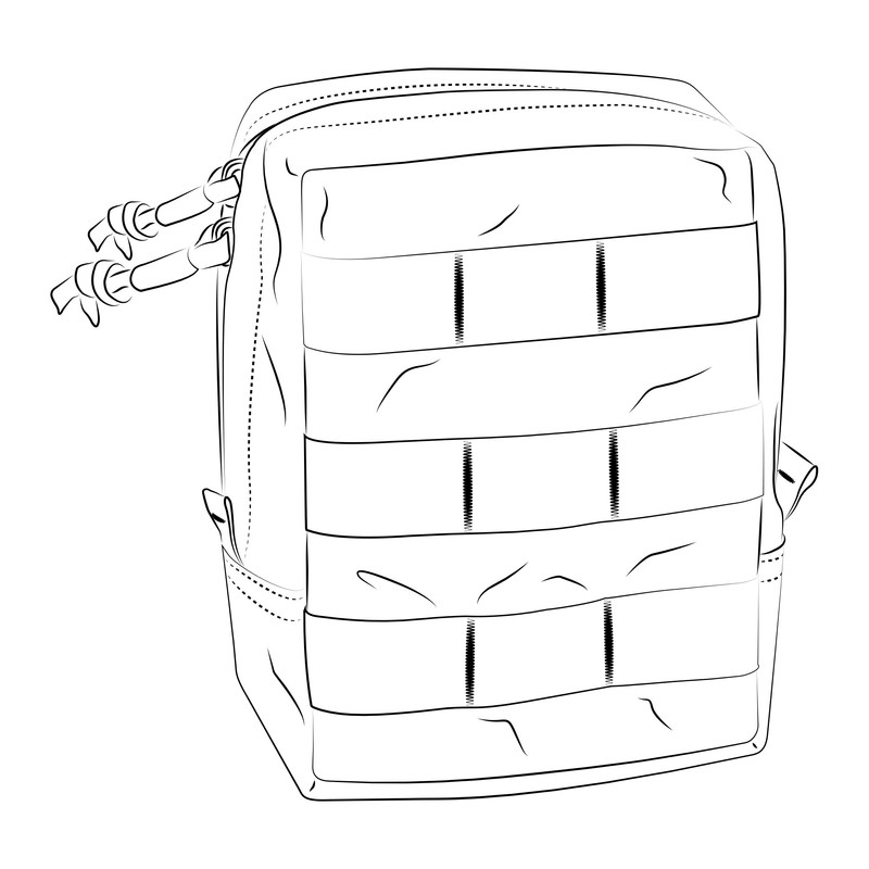 Helikon General Purpose Cargo Pouch Adaptive Green