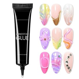 Nail Extension Rhinestone Gel - Nail-Quick Drying Glue Gel - 3D Sculpture Gels - 15ml Nail Carving Gels for Nail Designs DIY Nail Painting - Multi-functional Nail-Glue Extra Strong Glue