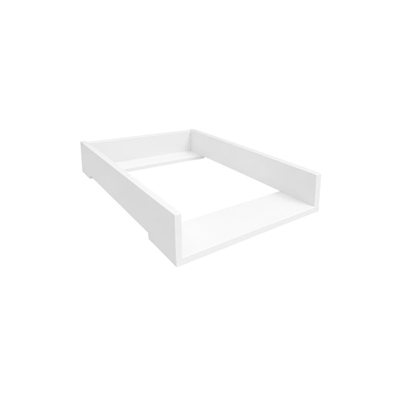 Baby Changing Table Topper, Straight Sides, 53.2x70 cm, White