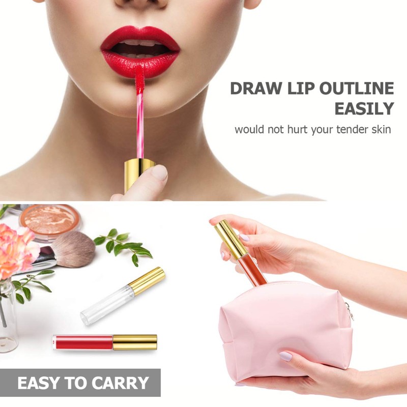 Frcolor Lip Gloss Tube Lip 10ml Clear Container Divider Bottle