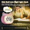 Kids Alarm Clock with Night Light for Kids, Small Digital