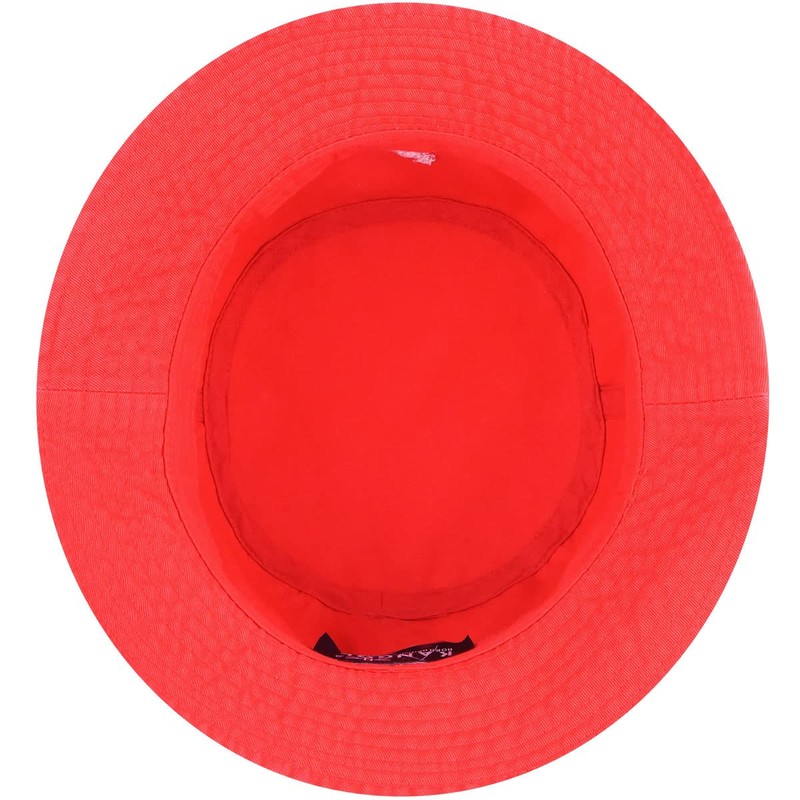 Kangol Unisex Sombrero Pescador De Algodón Lavado Beret Hat, CHERRY