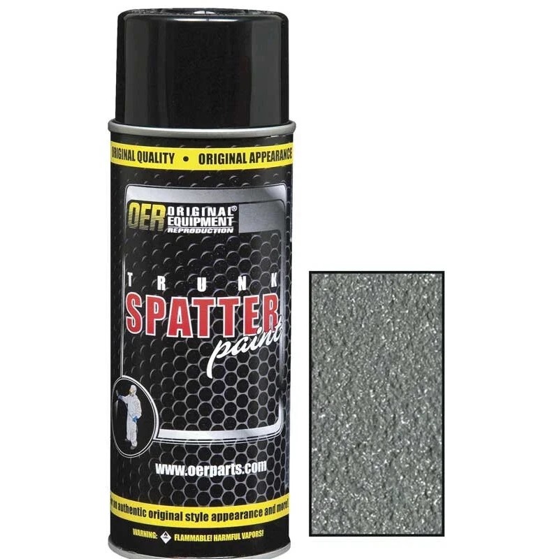 OER Trunk Spatter Paint; Gray / White; Aerosol Can; Net