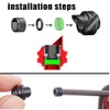 Archery Peep Sight for Compound Bow Interchangeable Aluminium Alloy Inner