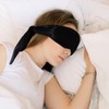 2Pcs Satin Eye Mask Sleep Mask, Adjustable Blindfold Soft Satin