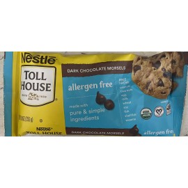 Nestlé Nestle Toll House ALLERGEN FREE DARK CHOCOLATE Morsels Baking Chips 9 oz Bag
