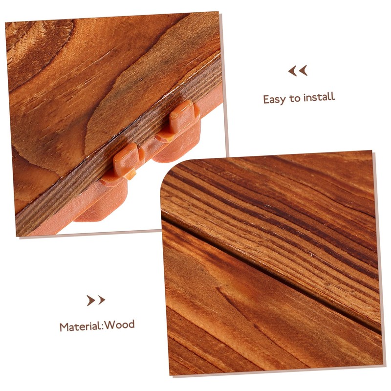 Gadpiparty Interlocking Outdoor Flooring Tile Patio Deck Tile for Garden