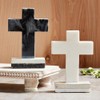 THINGS REMEMBERED Gray Marble and Wood Cross