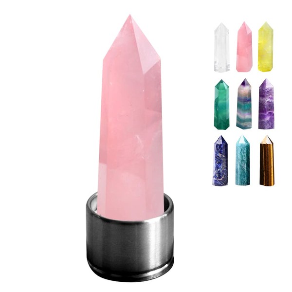 HINATAA 8-9 cm Healing Crystal Stones, Gemstone Healing Stones, Polished