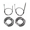 PCC FRONT REAR BRAKE CABLE LINE BARKE PADS SHOES for