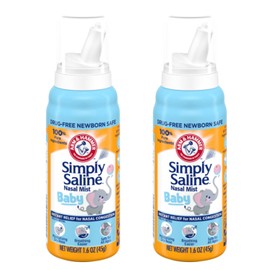 Simply Saline Nasal Mist Baby 1.5 oz (Pack of 2)