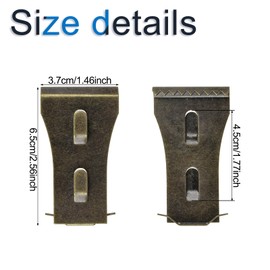 INCREWAY Brick Hook Clips, 10 Pieces Brick Claw Hook Metal Brick Wall Hook Wall Clips for Hanging String Lights Wreaths Decorations (Bronze)