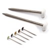 4.8mm Rapierstar StarNail Polymer Headed Nails - 50mm, Anthracite Grey