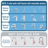LUOFANT Dishwasher Faucet Adapter with Aerator, Sink Faucet Adapter for
